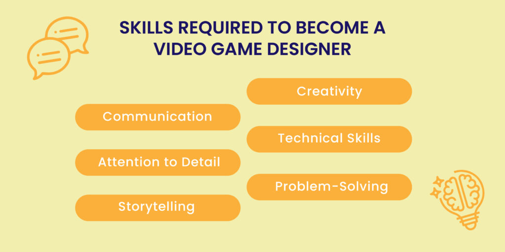 Skill Required to become a Video Game designer